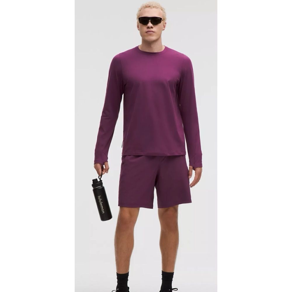 lululemon athletica Pace Breaker Linerless Short 9" in Plum Size M~ Excellent